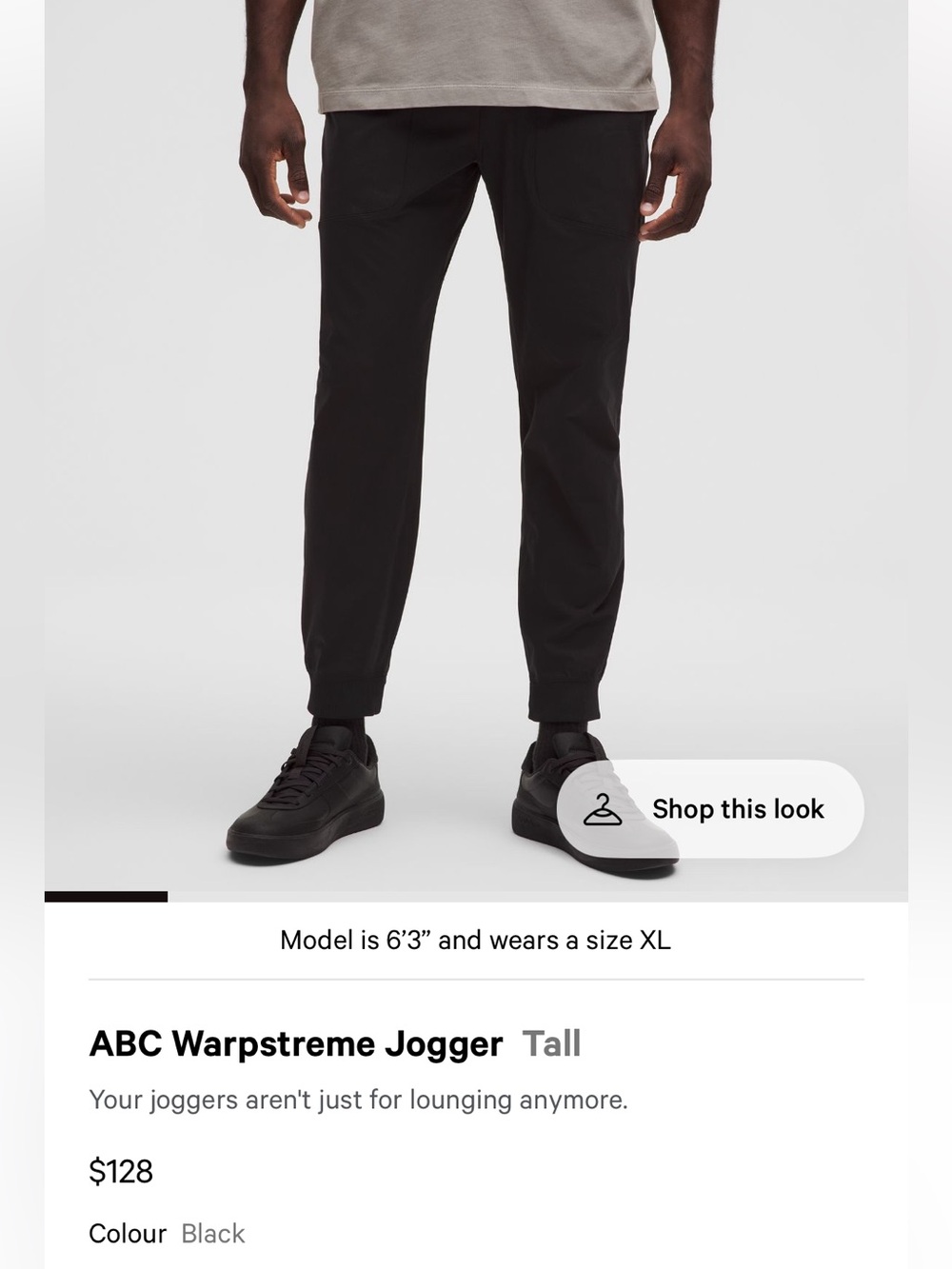 lululemon athletica Warpstreame Jogger - Black